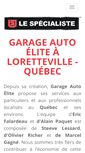 Mobile Screenshot of garageautoelite.com